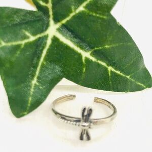 Sterling Silver Dragonfly Adjustable Toe Ring